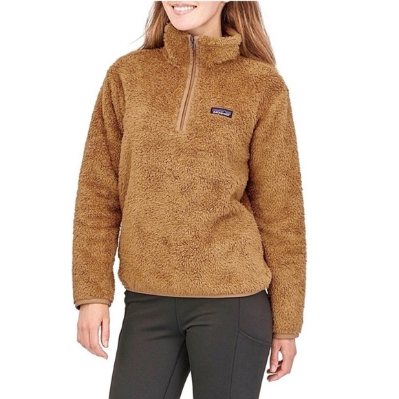 Patagonia Jackets & Blazers - Patagonia Los Gatos 1/4 Zip Pullover Brown Fur Fuzzy Sherpa Long Sleeve Jacket